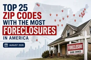 Top 25 ZIP Codes with the Most Foreclosures in America (August 2026)